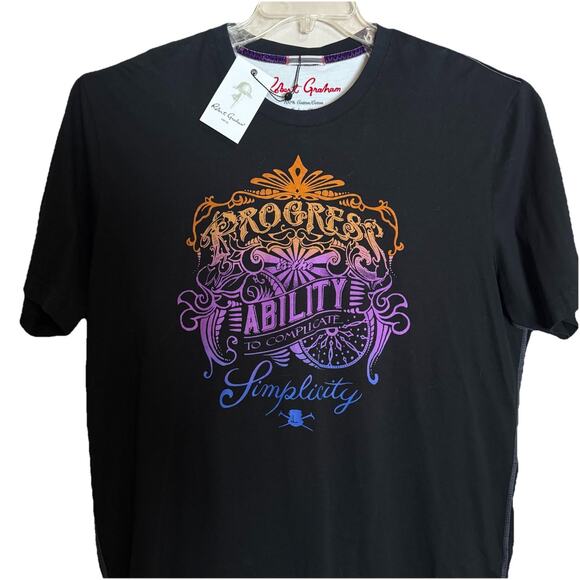 Robert Graham "Ability to Complicate Simplicity" T-Shirt New W/Tags, XXL, Black - Picture 1 of 8